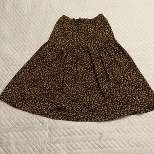 Zara fall floral midi skirt